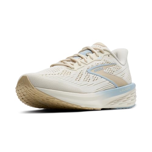 Brooks Women’s Launch 12 Neutral Running Shoe - Coconut/Sand/Skyway - 7 Medium