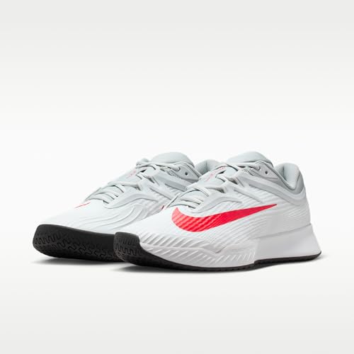 Nike Vapor Pro 3 Men's Hard Court Tennis Shoes (White/Pure Platinum/Light Crimson) Size 11.5