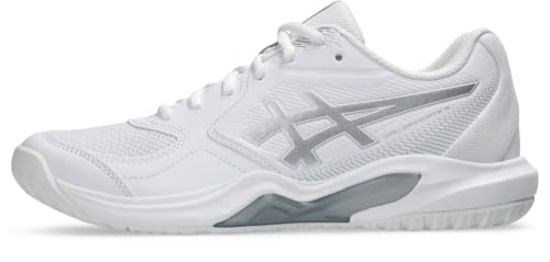 ASICS Women's Gel-Dedicate 9Tennis Shoes, White Pure Silver, 9 US