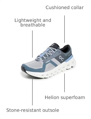On Men's Cloudrunner 2 Sneakers, Alloy/Chambray, 14 Medium US