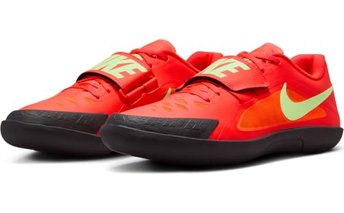 Nike Zoom Rival SD 2 Track & Field Throwing Shoes (FZ9665-600, Bright Crimson/Lime Blast/Hyper Orange/Washed Coral) Size 10