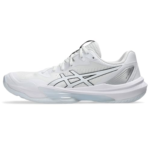 ASICS Women's Sky Elite FlyteFoam 3 Volleyball Shoes, 9, White/White