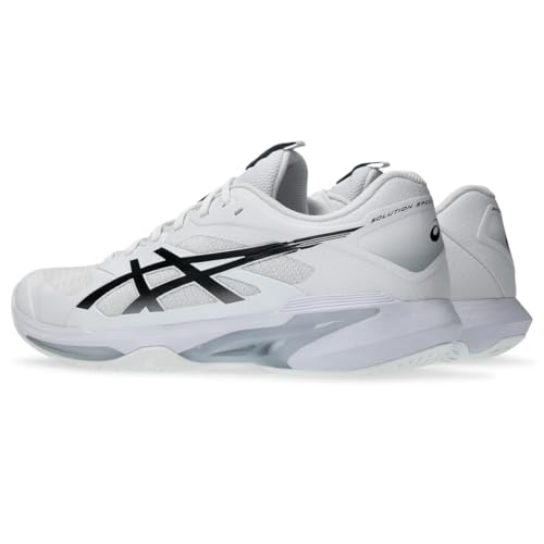 ASICS Men's Solution Speed FlyteFoam 4 Tennis Shoes, 11, White/Black