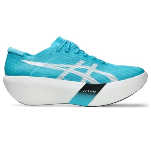 ASICS Unisex METASPEED RAY Running Shoes, Aquarium/White, 13 Women/11.5 Men