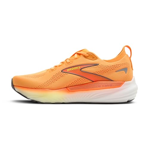 Brooks Men’s Glycerin GTS 22 Supportive Running Shoe - Orange/Nightlife/White - 9.5 Medium
