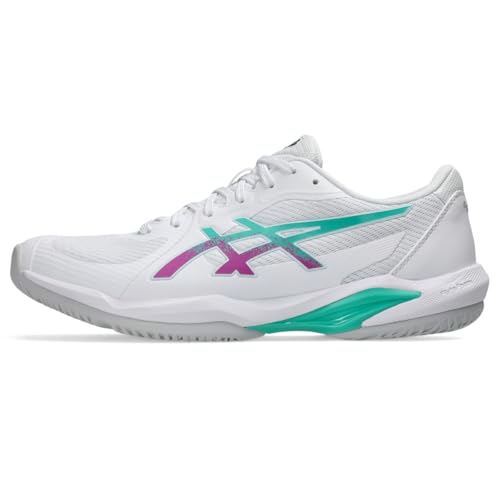 ASICS Men's Solution Swift FlyteFoam 2 Tennis Shoes, 11, White/Digital Sakura