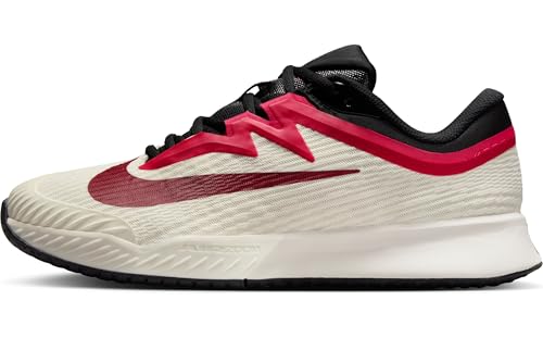 Nike Vapor Pro 3 Women's Hard Court Tennis Shoes (Pale Ivory/Sail/Team Red/Rush Pink) Size 10