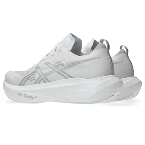 ASICS Unisex MEGABLAST Running Shoes, 5M / 6.5W, White/Piedmont Grey