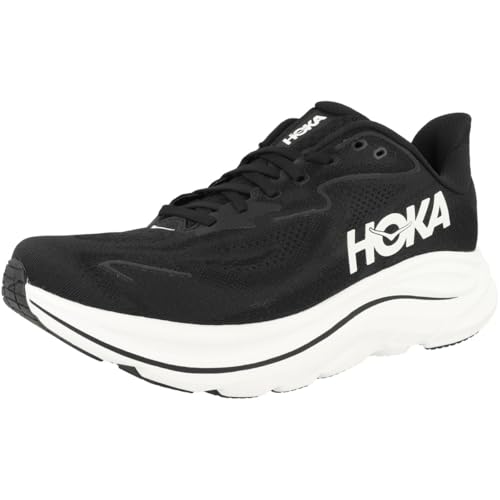 Hoka Men's Clifton 10 Black/White 10 Medium
