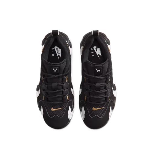 Nike Air DT Max '96 Low Big Kids' Shoes (Black/White/Metallic Gold) Size 6