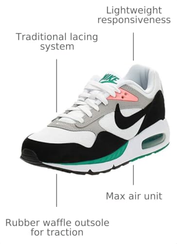 Nike Women's Air Max Correlate Sneaker, White/Black-new Green, 9