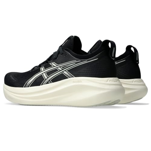 ASICS Men's Gel-Nimbus 27 Running Shoe, 10.5, Black/Lake Grey