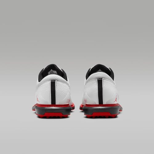 Jordan ADG 5 Golf Shoes (FQ6642-103, White/Black/Varsity Red) Size 9