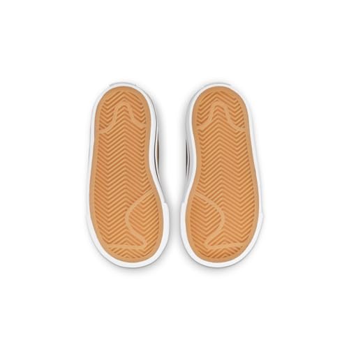 Nike Unisex Kids Court Legacy, White/Black/Desert Ochre/Gum Light Brown, 4C