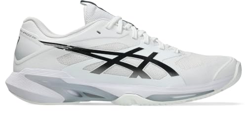ASICS Men's Solution Speed Ff 4Tennis Shoes, White Black, 8.5 US