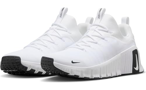 Nike Mens Free Metcon 6, White/Black/White 9.5 Medium