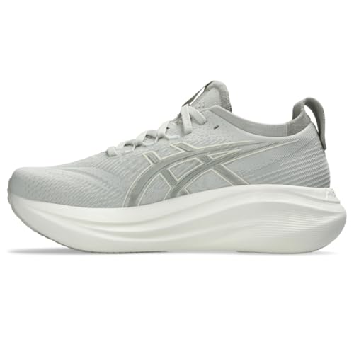 ASICS Women's Gel-Nimbus 27 Running Shoes, 8.5, Lake Grey/White SAGE