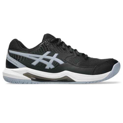 ASICS Men's Gel-Dedicate 8 Tennis Shoes, 9, Black/Grey Blue
