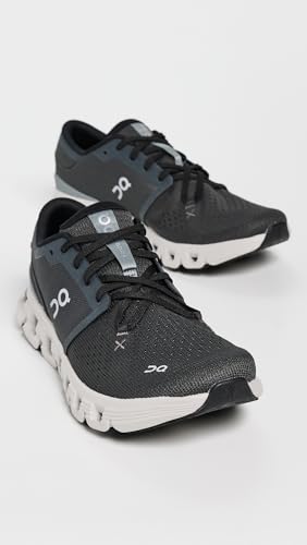 On Men's Cloud X 4 Sneakers, Shadow/Apollo, 10 Medium US