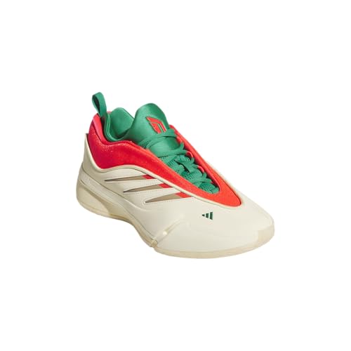 Adidas Unisex-Adult Dame 9 Basketball, Warm Vanilla/Lucid Red/Warm Sandstone, 9