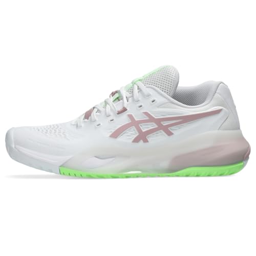 ASICS Women's Gel-Resolution X Tennis Shoes, 9, White/MORGANITE