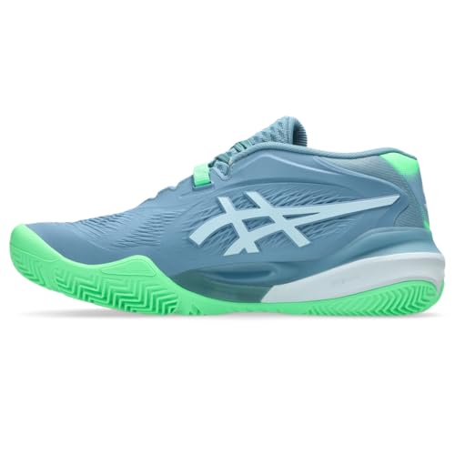 ASICS Men's Gel-Resolution X Padel Tennis Shoes, 11.5, SABA Blue/Cool Grey