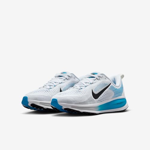 Nike Unisex Kids Vomero 18 (Little Kid/Big Kid) White/Black/Blue Hero/Pure Platinum 7 Medium Big Kid