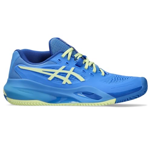 ASICS Women's Gel-Resolution X Clay, Blue Coast/Huddle Yellow, 7.5 Medium