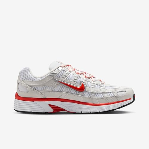 Nike P-6000 Women's Shoes (BV1021-107, White/Platinum Tint/Black/Picante Red) Size 9.5