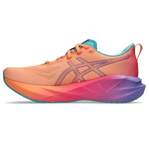 ASICS Unisex NOVABLAST 5 Running Shoes, 11.5M / 13W, Mojave/Amethyst