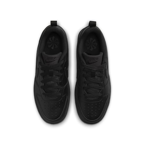 Nike Big Kid's Court Borough Low Recraft Shoes, Black/Black-Black, 5.5Y