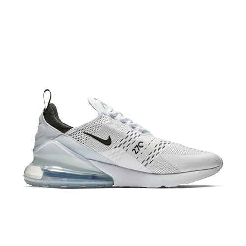 Nike Men's Air Max 270 Shoes, White/Black-White, 8