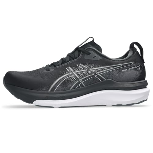 ASICS Men's Gel-Kayano 33 Running Shoes, 10.5, Black/White