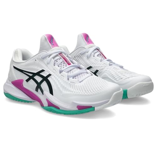 ASICS Men's Court FlyteFoam 3 Tennis Shoes, 15, White/Digital Sakura