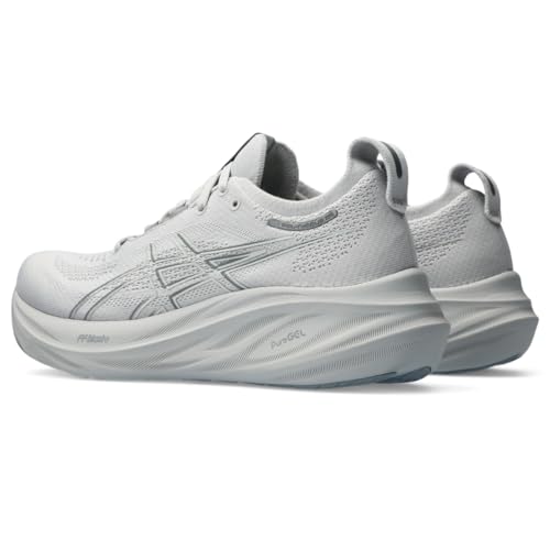 ASICS Women's Gel-Nimbus 26 Running Shoe, 12.5, Concrete/Pure Silver