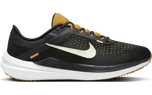 Nike Winflo 10 Men's Road Running Shoes (DV4022-009, Black/Bronzine/Amber Brown/Olive Aura) Size 8