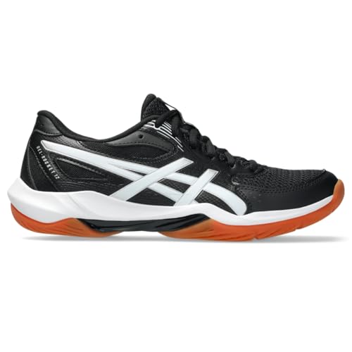 ASICS Women's Gel-Rocket 12 Volleyball Shoes, 10, Black/White