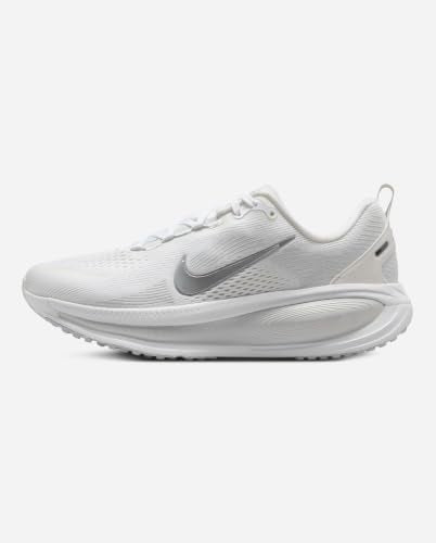 Nike Women's Vomero 18 White/Metallic Silver/Photon Dust 9 Medium