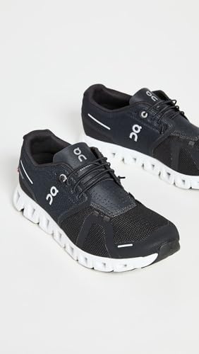 On Men's Cloud 5 Sneakers, Black/White, 11 Medium US
