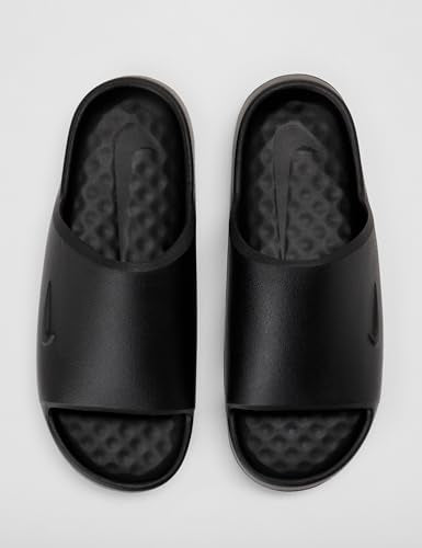 Nike Calm 2.0 Women's Slides, Black/Black-Black, 8