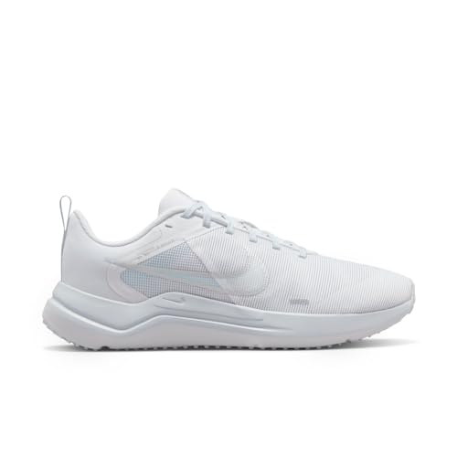 Nike Men's Downshifter 12 Trainers, White Metallic Silver Pure Platinum, 10 US