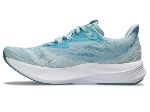 ASICS Women's Noosa TRI 15 Running Shoes, 12, Soothing SEA/Pure Silver