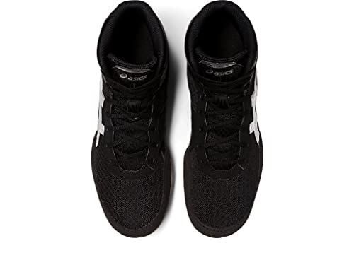 ASICS Men's Matflex 7 Wrestling Shoes, 14, Black/White