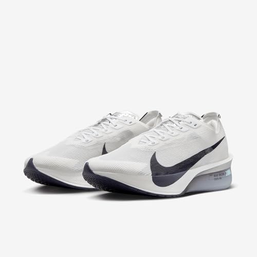 Nike Vaporfly 4 Women's Road Racing Shoes (HF6412-100, White/Obsidian Mist/Pure Platinum/Gridiron) Size 7.5