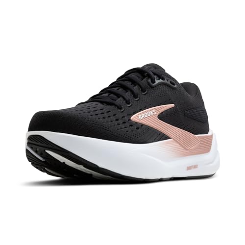 Brooks Women’s Ghost Max 3 Neutral Running & Walking Shoe - Black/Black/Rose Gold - 8 Medium