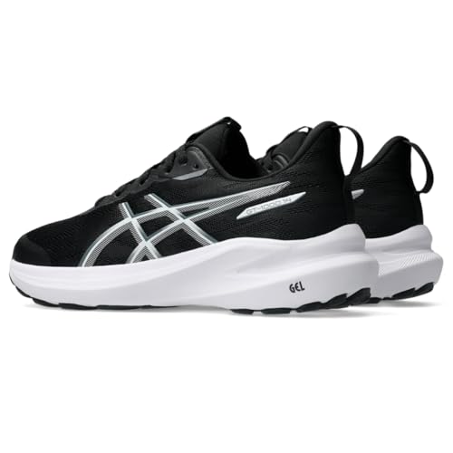 ASICS Kid's GT-1000 14 GS Running Shoes, 5.5, Black/Steel Grey