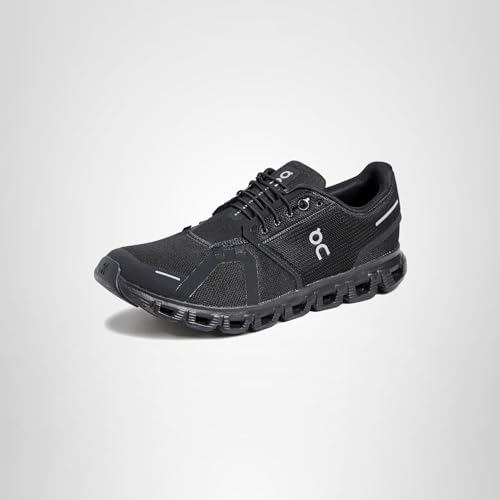 On Men's Cloud 6 Sneakers, Black/Black, 10 Medium US