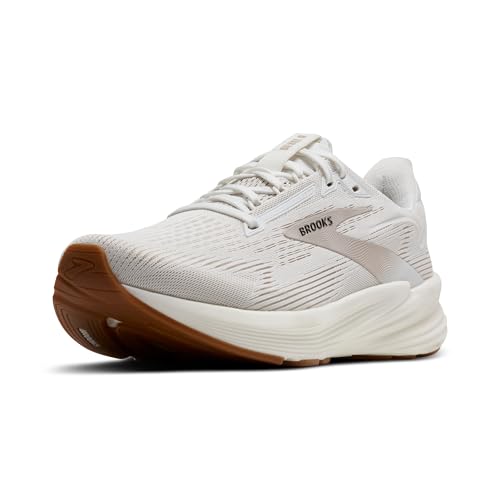 Brooks Women’s Revel 8 Neutral Running & Walking Shoe - White/Chateau Grey - 9 Medium
