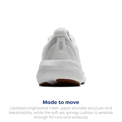 Brooks Men’s Revel 9 Neutral Running & Walking Shoe - White/Grey/Black - 10 Wide