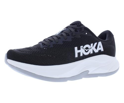 HOKA Rincon 4 Mens Shoes Size 10, Color: Black/White